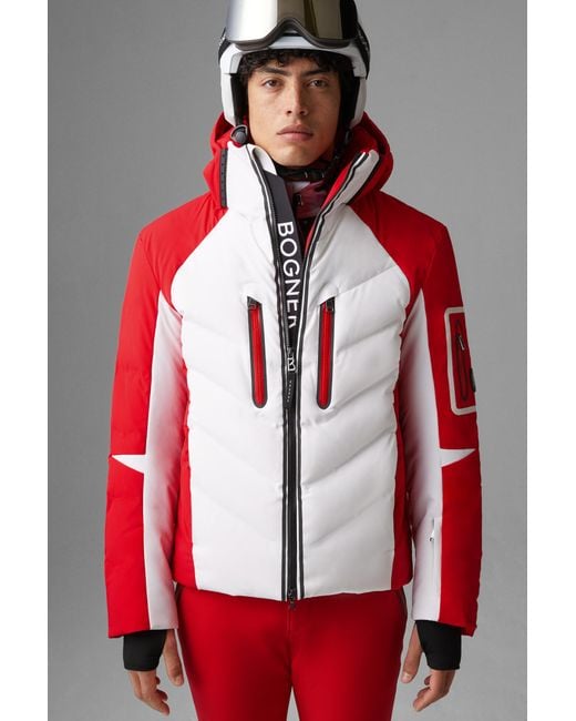 Bogner Red Felian Down Ski Jacket for men