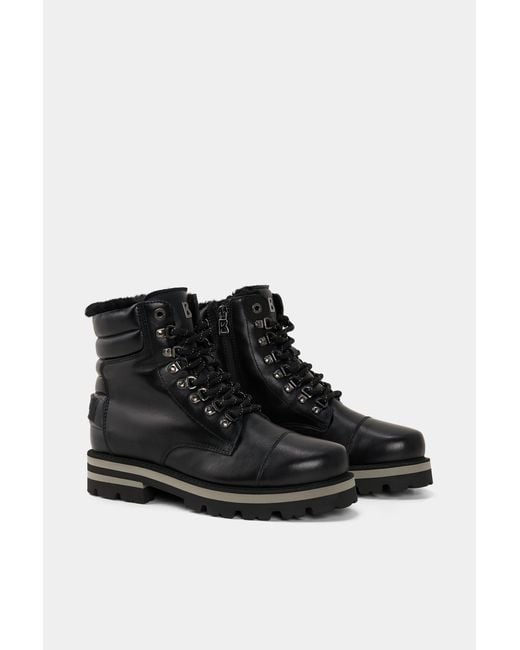 Bogner Black Courchevel Lace-up Boots for men