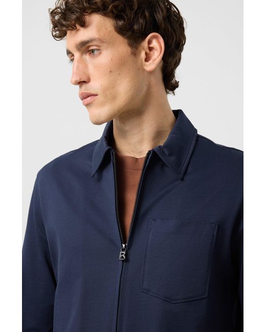 Bogner Blue Xaver Jersey Jacket for men