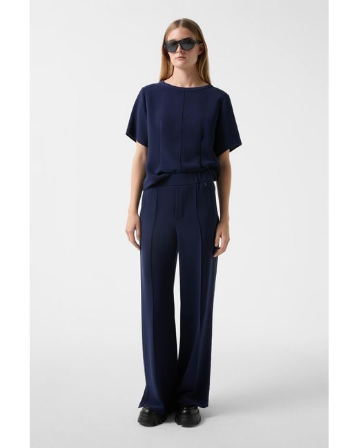 Bogner Blue Suzy Crepe Marlene Trousers