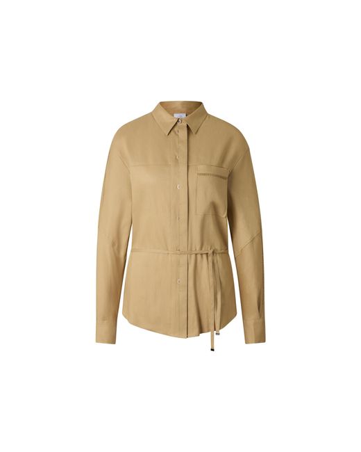 Bogner Natural Catrina Linen Blend Blouse