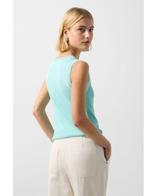 Bogner Green Knitted Top Phia