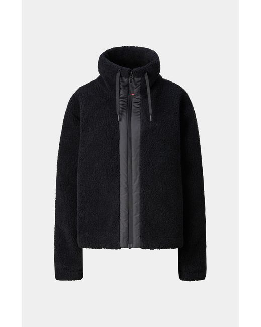 Bogner Fire + Ice Black Ninetta Mid-layer Teddy Jacket