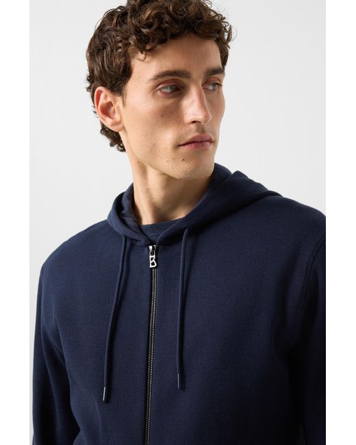 Bogner Blue Knit Jacket Laros for men