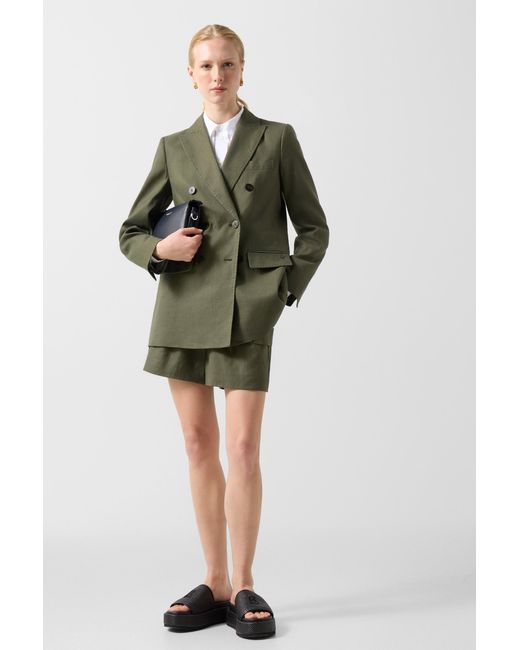 Bogner Green Linen Mix Blazer Hillary For