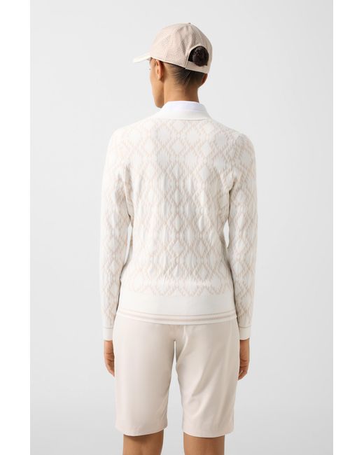 Bogner White Amber Knit Jacket For