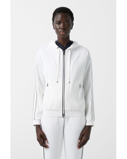 Bogner White Marlena Jersey Jacket For