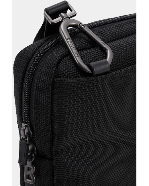 Bogner Black Keystone Andre Shoulder Bag for men