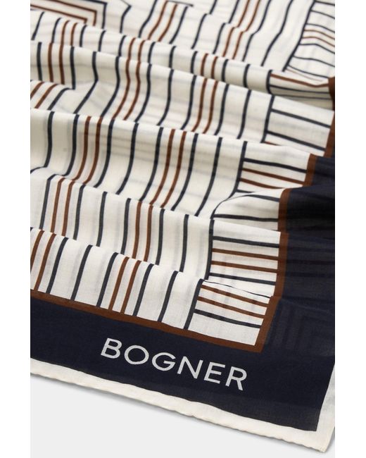 Bogner Gray Misuri Cotton Scarf For
