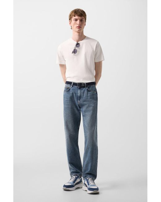 Bogner Blue Straight Fit Jeans Travis for men