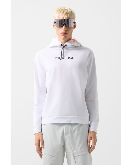 Bogner Fire + Ice White Hoodie Cadell for men