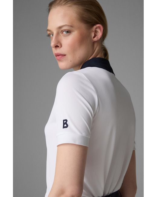 Bogner White Carole Functional Polo Shirt