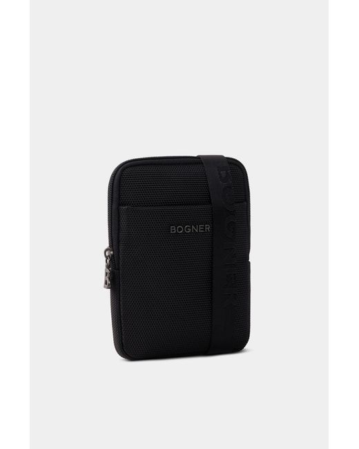 Bogner Black Keystone Frank Shoulder Bag for men