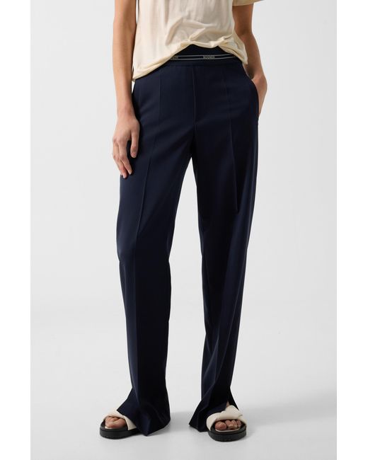 Bogner Blue Terry Virgin Wool Trousers