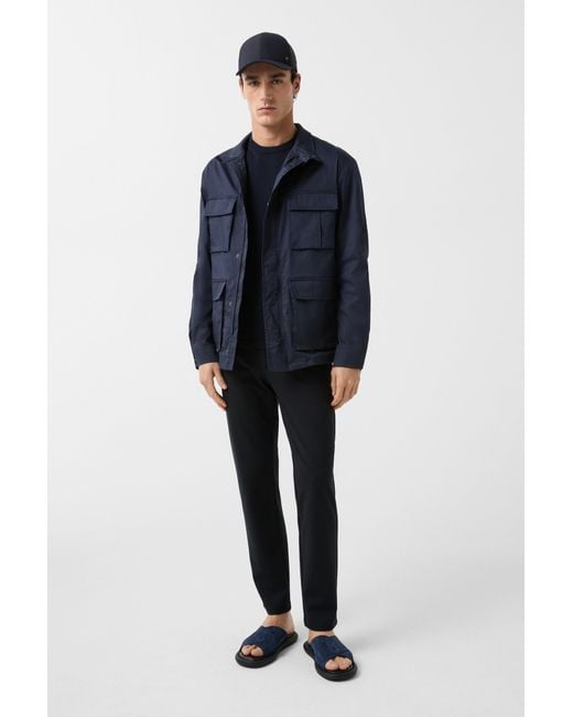 Bogner Blue Knitted Shirt Lloyd For for men