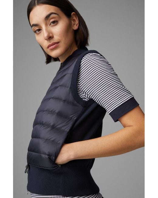 Bogner Gray Allisa Hybrid Knitted Vest