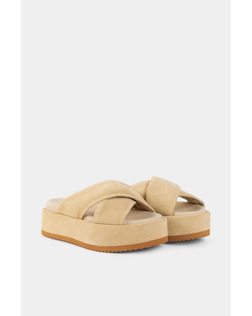 Bogner Natural Sorrento Platform Sandals