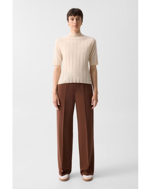 Bogner Natural Virgin Wool Cashmere Shirt Tina