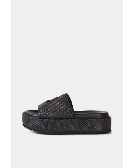 Bogner Black Sorrento Platform Sandals