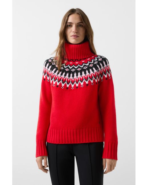 Bogner Red Norwegian Pullover Ingrid