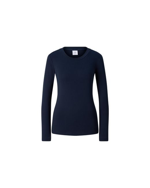 Bogner Blue Nikini Cotton Long-Sleeved Top For
