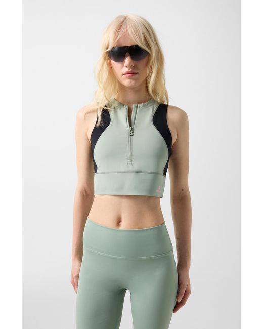 Bogner Fire + Ice Green Caia Functional Top For