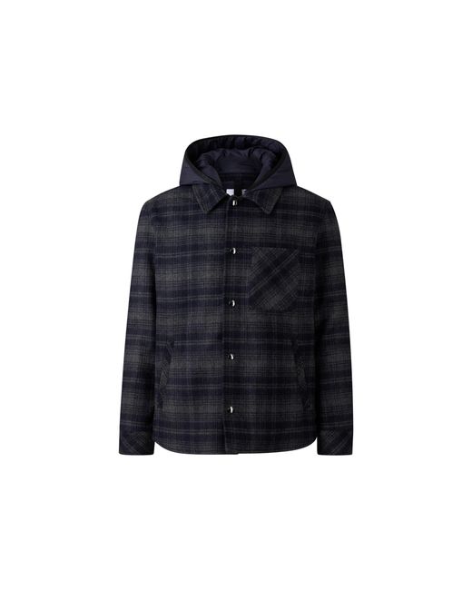Bogner Blue Flannel Overshirt Larry For for men