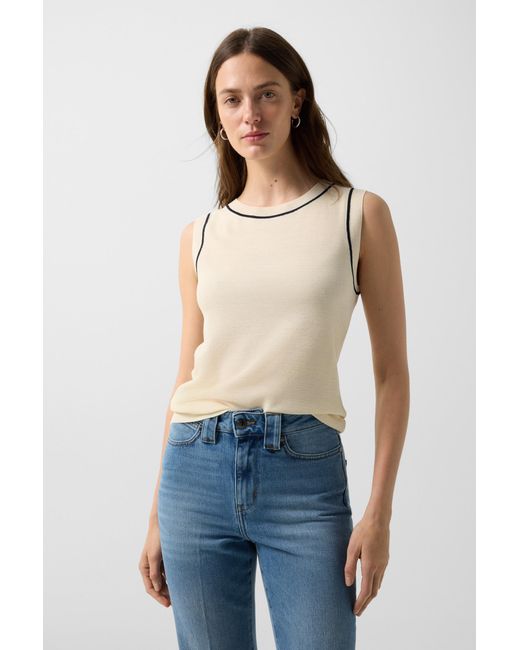 Bogner Natural Knitted Top Phia For