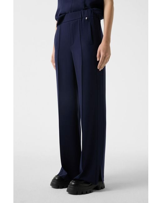 Bogner Blue Suzy Crepe Marlene Trousers