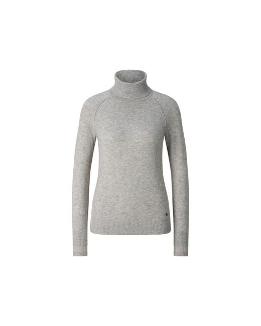 Bogner Gray Vaiana Pure New Wool And Cashmere Jumper For