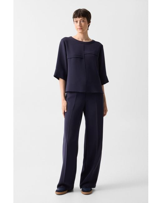 Bogner Blue Enny Crepe Pants