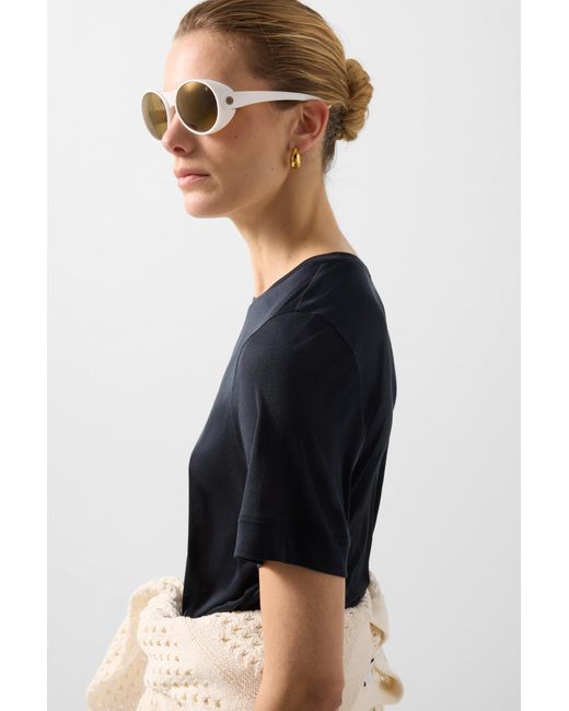 Bogner Black Silk Shirt Sienna For
