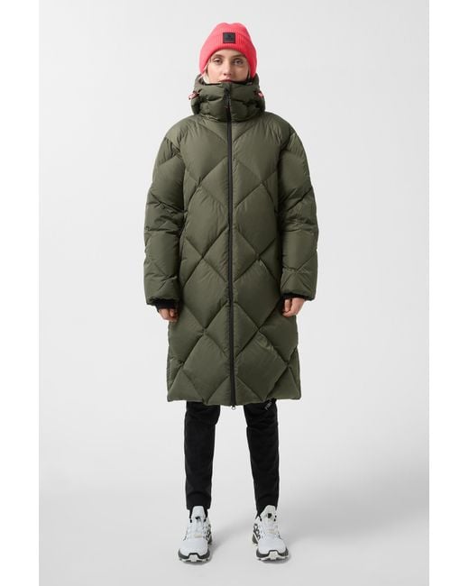 Bogner Fire + Ice Green Beth Quilted Coat