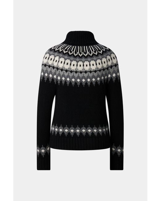 Bogner Black Ingrid Cashmere And Norwegian-Style Jumper For