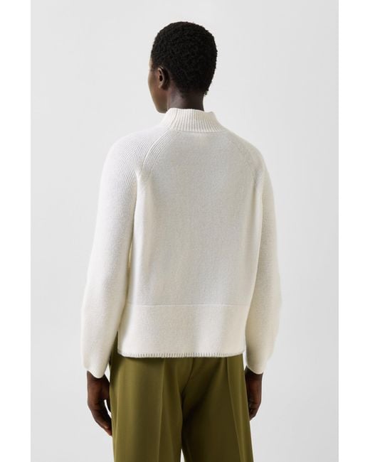 Bogner White Lena Virgin Wool Pullover