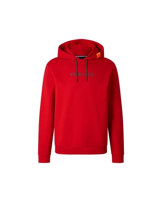 Bogner Fire + Ice Red Hoodie Cadell for men