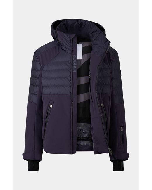 Bogner Blue Henik Down Ski Jacket for men