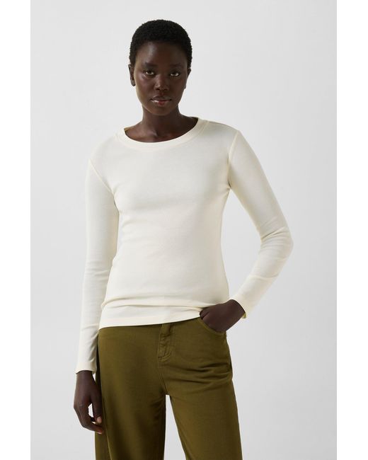 Bogner White Nikini Cotton Long-Sleeved Top For