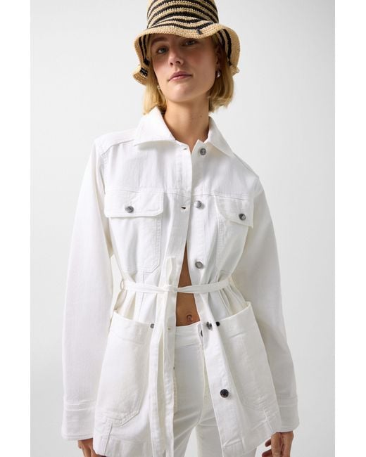 Bogner White Pelin Denim Jacket
