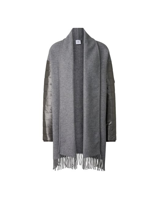 Bogner Gray Wool Mix Poncho