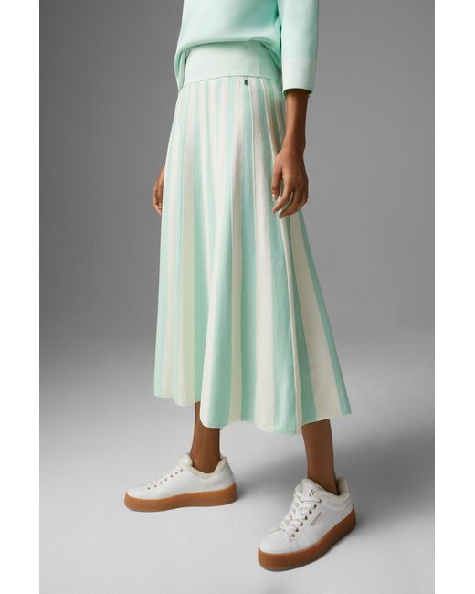 Bogner Green Melani Knitted Skirt