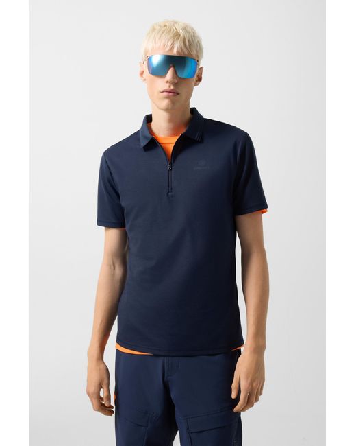 Bogner Fire + Ice Blue Mikka Functional Short-Sleeved Top For for men