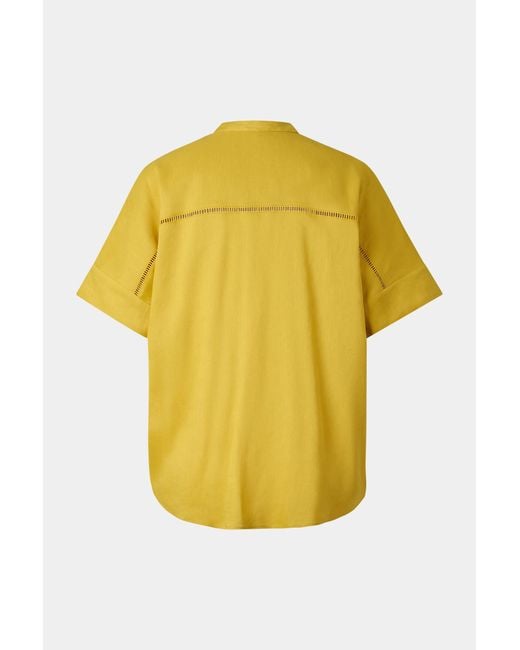 Bogner Yellow Linen Mix Blouse Cheryl