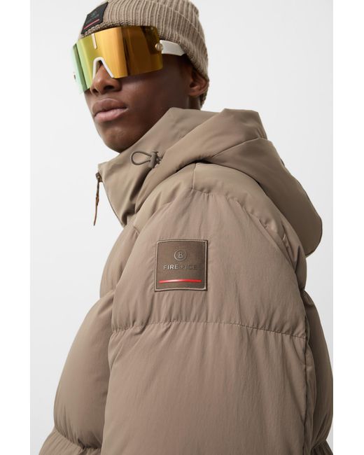 Bogner Fire + Ice Brown Yaron Down Short Coat for men