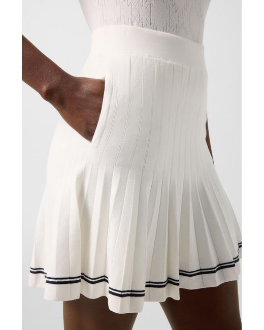 Bogner White Myra Knitted Skirt