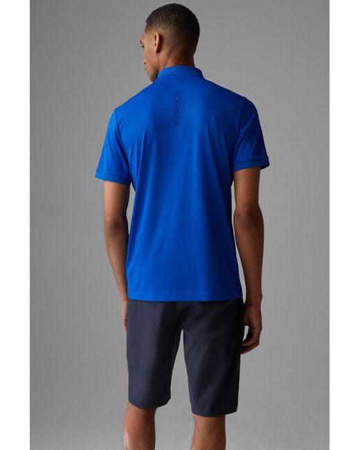 Bogner Blue Daniel Functional Polo Shirt for men
