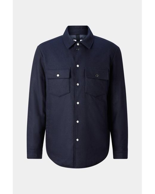 Bogner Blue Olli Wool Mix Shirt Jacket for men
