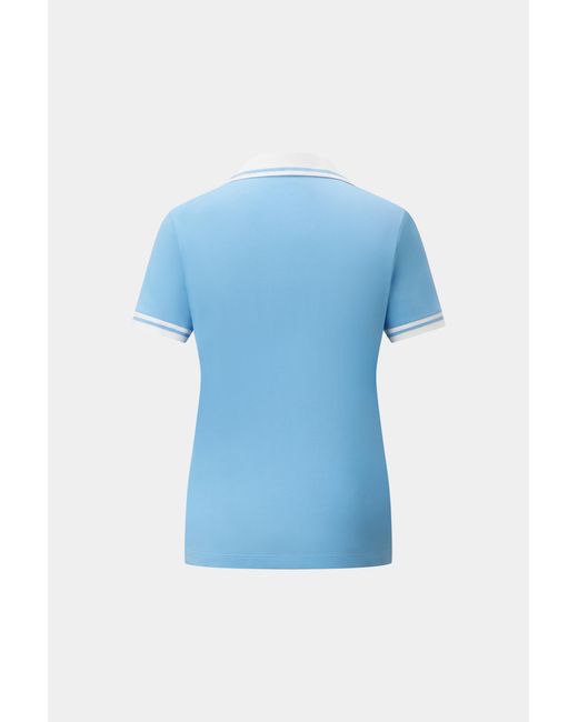 Bogner Blue Lydia Functional Short-Sleeved Top For