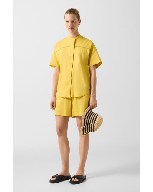 Bogner Yellow Linen Mix Blouse Cheryl