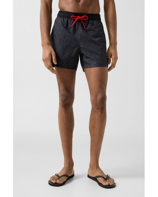 Bogner Fire + Ice Black Nelson Swim Trunks For for men